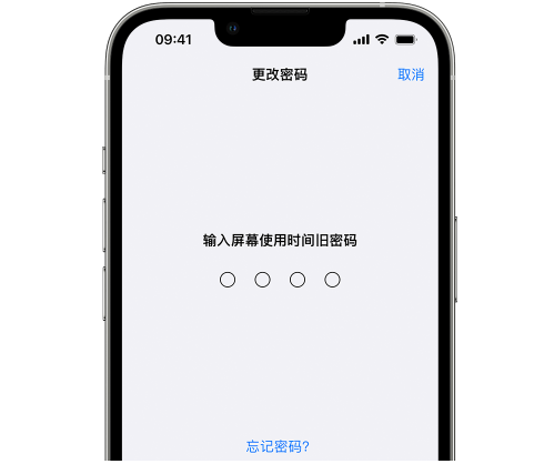 沂水iPhone屏幕维修分享iPhone屏幕使用时间密码忘记了怎么办 