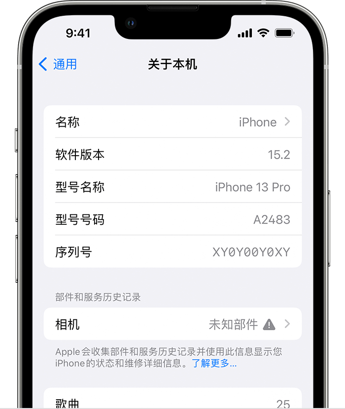 沂水苹果维修分享iPhone 出现提示相机“未知部件”是什么原因？ 