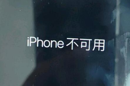 沂水苹果服务网点分享锁屏界面显示“iPhone 不可用”如何解决 